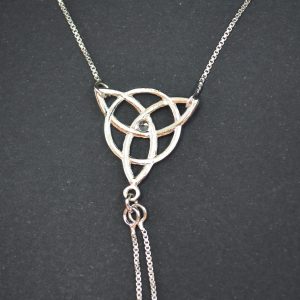 Pulseira Anel Triskle Strass 22mm Prata