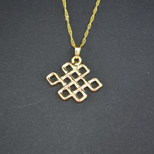 Gargantilha Nó Amor 35mm Dourada