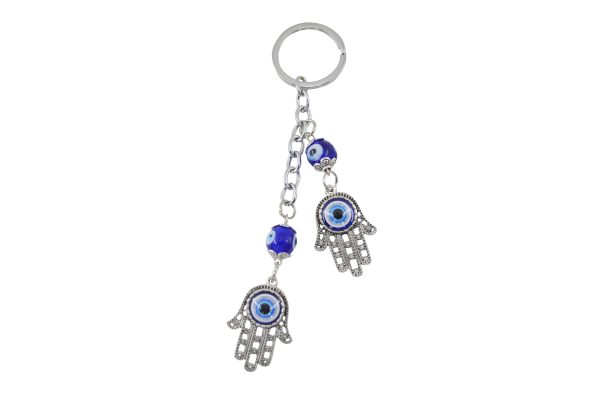 Chaveiro Mão Hamsa/Olho Grego