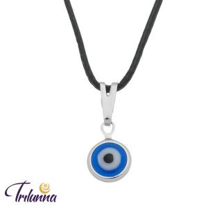 Gargantilha Olho Grego 6mm - Prata Cordão