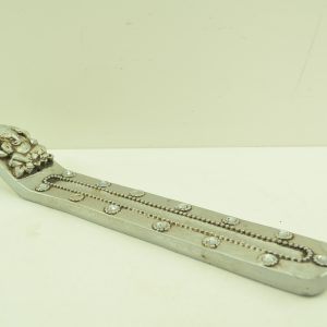 Incensário Régua Ganesha Prata Canaleta