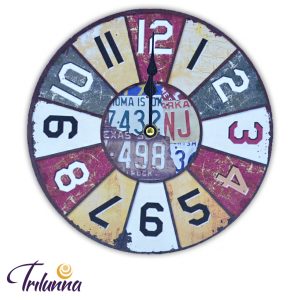 Relógio Parede 23cm Placas