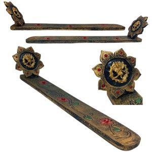 Incensário Régua Shiva Dourado Strass