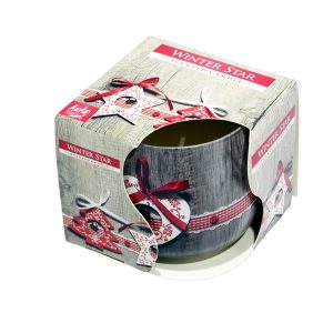 Vela Copo - Winter Star - Estampado
