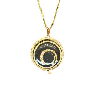 Gargantilha Gratidão 29mm Dourado