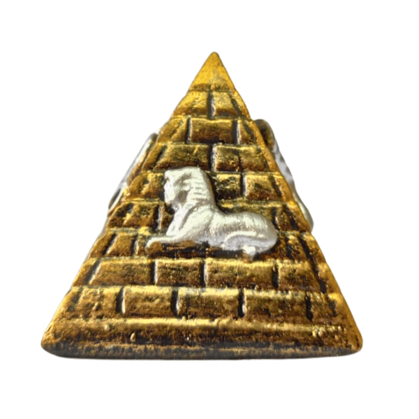 Pirâmide Resina 04,5cm Dourada - Imagem 7