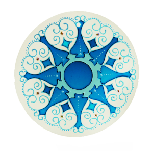 Mandala de Vidro Harmônia 18cm