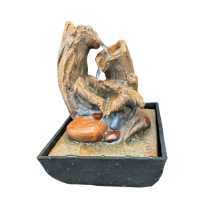 Fonte Decorativa Cascata de Troncos D'Água 18,5cm - Bivolt