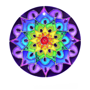 Mandala de Vidro Sol 14cm