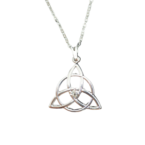 Gargantilha Triskle Strass 22mm Prata