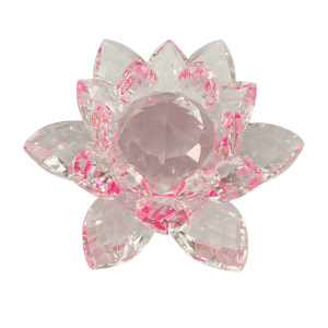 Flor De Lótus Cristal - Miolo 80mm Rosa