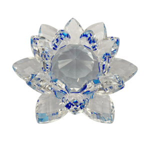 Flor De Lótus Cristal - Miolo 40mm Azul