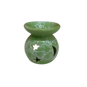 Rechaud Lua C/ Estrela Verde Cerâmica 7cm