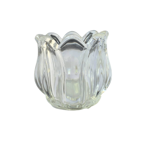 Porta Velas Formato Flor Vidro 6cm