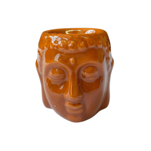 Rechaud De Cerâmica Buda Cabeção Marrom 8cm