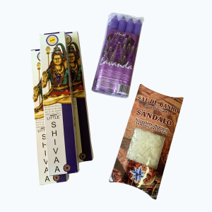 Kit Abre Caminhos Shiva Deus Hindu Banho Incenso Vela