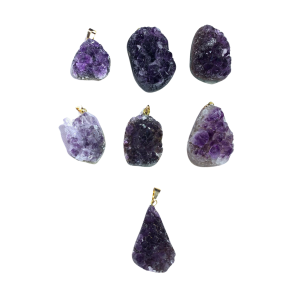 Pingente Drusa De Ametista Pac C/7