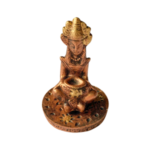 Incensário Redondo Deusa Hindu Cobre