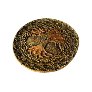 Incensário Pratinho Árvore da Vida Dourado