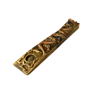 Incensário Régua Dragão Chinês Dourado