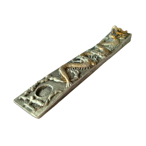 Incensário Régua Dragão Chinês Prata