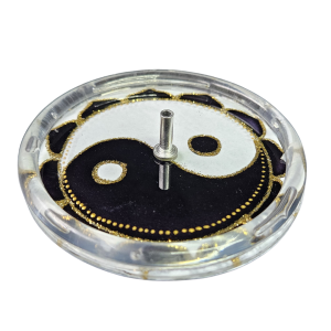 Incensário Vidro 10cm Redondo Yin Yang