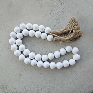 Terco Madeira Decorativo Branco