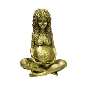 Deusa Gaia 14cm Estátua Decorativa de Resina