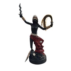 Estátua Iansã Artesanal em Resina 33cm Coragem, Movimento e Proteção Espiritual