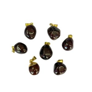 Pingente De Pedra Granada Pac C/7