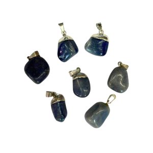 Pingente De Pedra Quartzo Azul Pac C/7