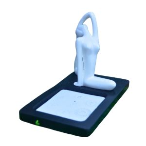 Incensário Relevo Yoga Mod E 16cm Resina Porta Incenso Vareta