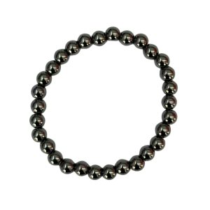 Pulseira De Pedra Hematita Nº6