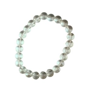 Pulseira De Pedra Cristal Bola N8