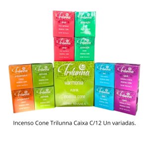 Incenso Cone Trilunna Caixas Variadas Cx C/12 Un
