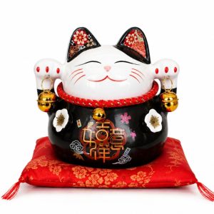 Manekineko Gato Da Sorte Preto