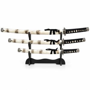 Conjunto Espadas Samurai Branca C/3