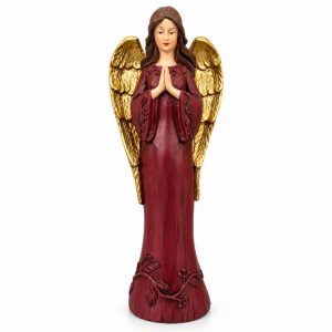 Anjo Rezando Bordô 31 Cm