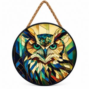 Mandala Coruja Porcelana Mod A