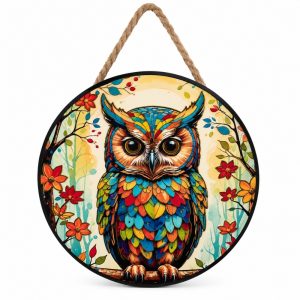 Mandala Coruja Porcelana Mod C