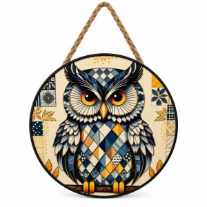 Mandala Coruja Porcelana Mod E
