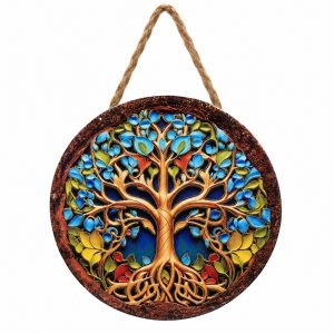 Mandala Arvore Da Vida Porcelana Mod C