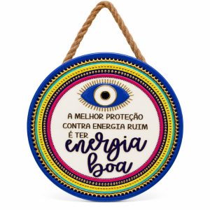 Mandala Olho Grego Frases Porcelana Mod B