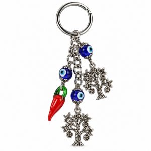 Chaveiro 13cm Árvore Vida/Pimenta