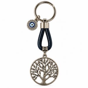Chaveiro 12cm Olho Grego/Árvore Vida