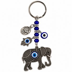 Chaveiro 11,5cm Olho Grego/Elefante