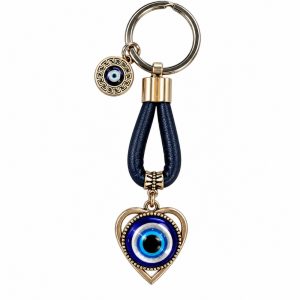 Chaveiro 11,5cm Coração/Olho Grego