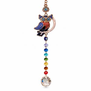 Tira 34cm Olho Grego/Coruja/7 Chakras