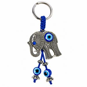 Chaveiro Olho Grego c/ Elefante 11cm