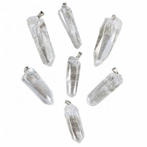 Pingentes De Pedras Ponta de Cristal C/7